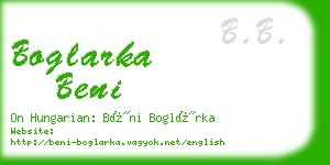 boglarka beni business card